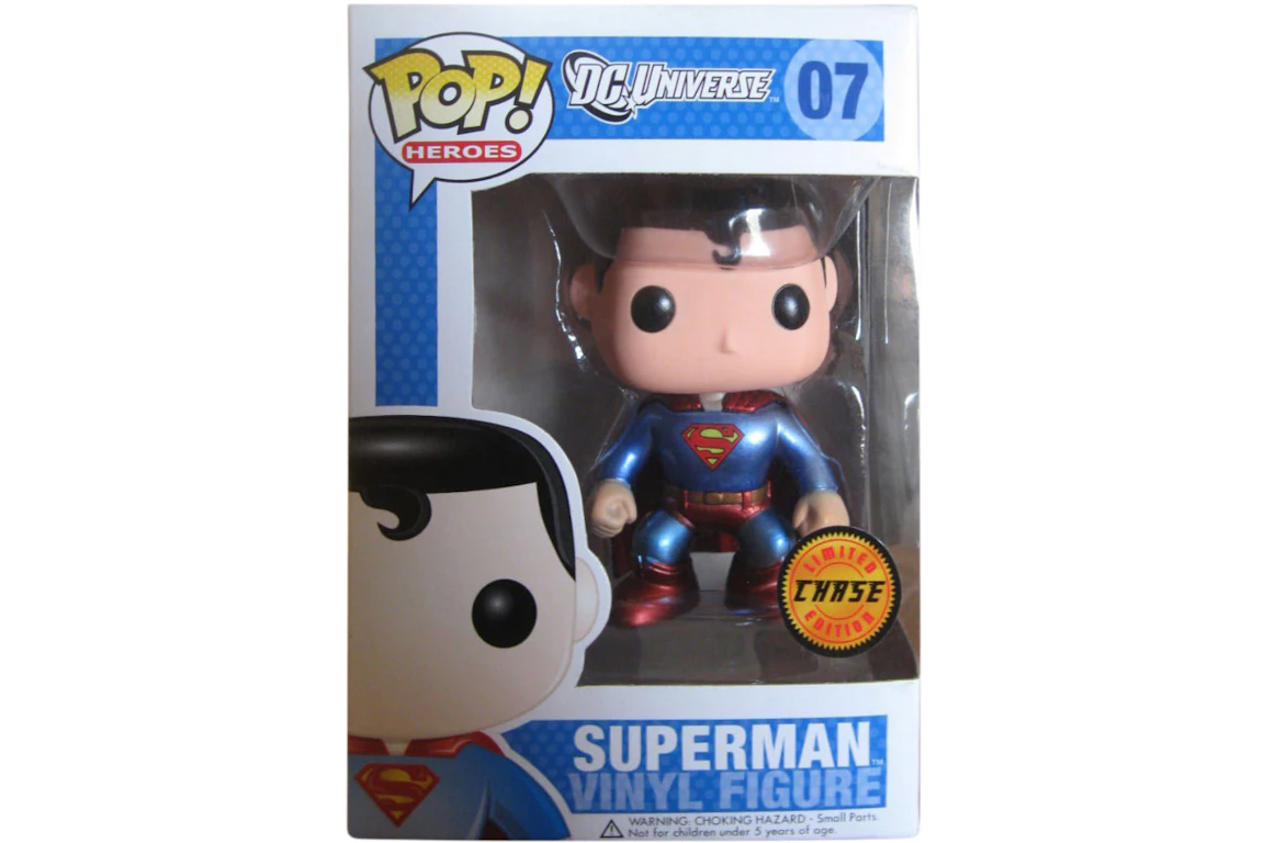 Funko Pop! DC Universe Superman (Chase) (Metallic) Figure #07