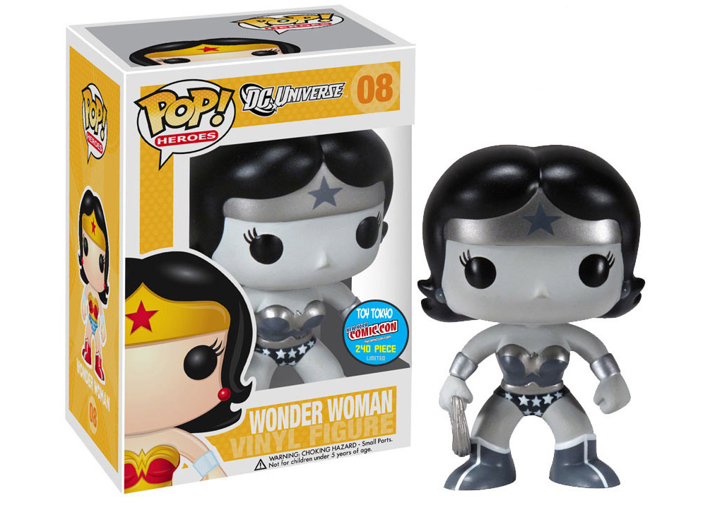Funko Pop! DC Universe Wonder Woman (Black/White) Toy Tokyo Figure #08