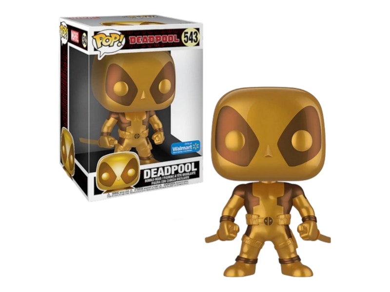 Funko Pop! Deadpool (Gold) Walmart Exclusive 10 Inch Figure #543