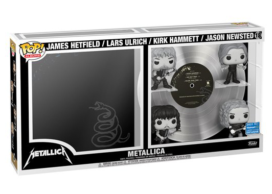 Funko Pop! Deluxe Albums Metallica James Hetfield, Lars Ulrich, Kirk  Hammett & Jason Newsted 2021 Walmart Exclusive Figure #18