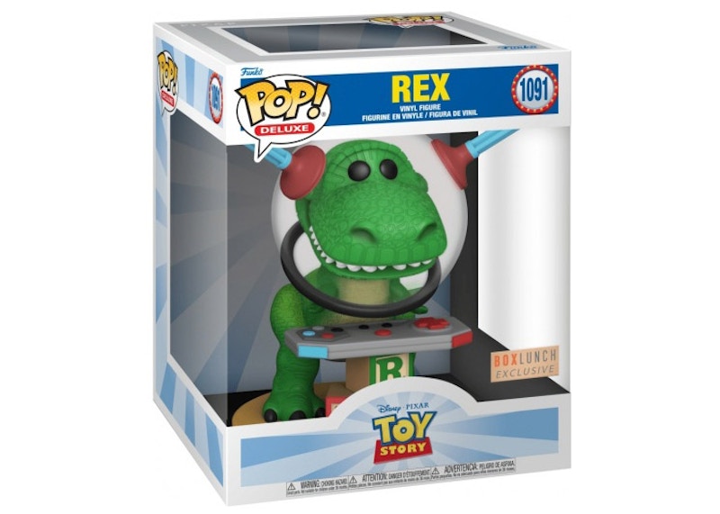 Funko Pop! Deluxe Disney Toy Story Rex Box Lunch Exclusive Figure #1091  Green