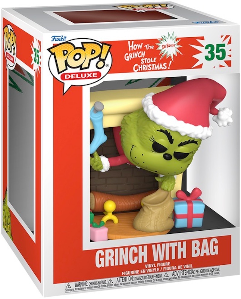 Funko Pop! Deluxe: How The Grinch Stole Christmas Grinch with Bag Figure #35