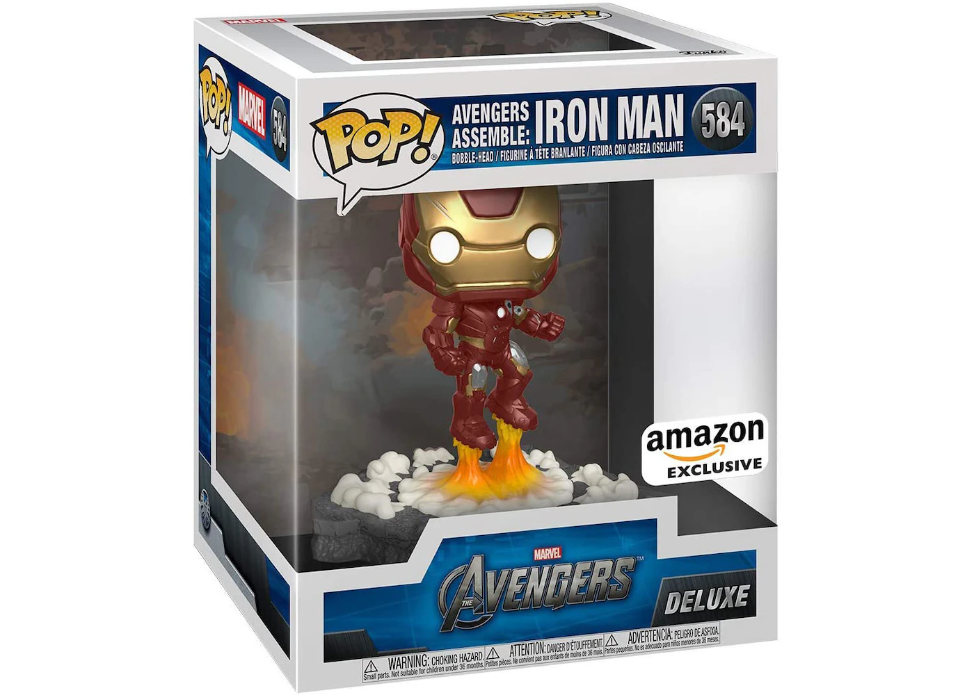 accesorios Especialista director Funko Pop! Deluxe Marvel Avengers Assemble: Iron Man Amazon Exclusive  Figure #584 - US