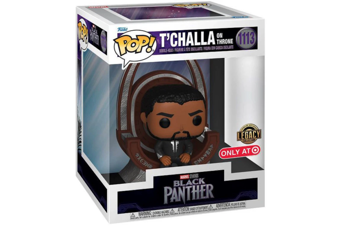 Funko Pop! Deluxe Marvel Studios Black Panther T'Challa on the Throne Legacy Collection Target Exclusive Figure #1113