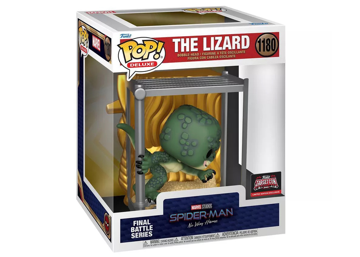 Funko Pop! Deluxe Marvel Studios Spider-Man No Way Home The Lizard 2023  Target Con Exclusive Figure #1180