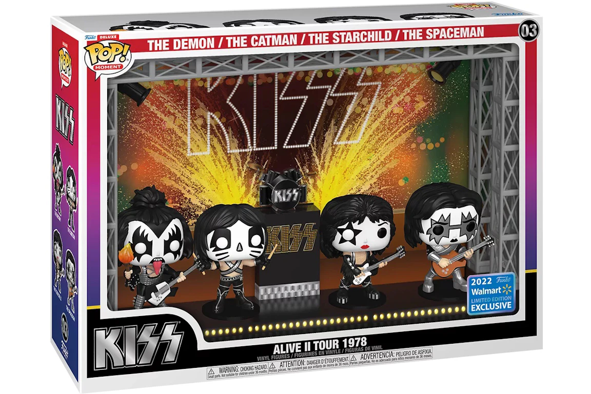 Funko Pop! Deluxe Moment Kiss Alive II Tour 1978 2022 Walmart Exclusive Figure #03