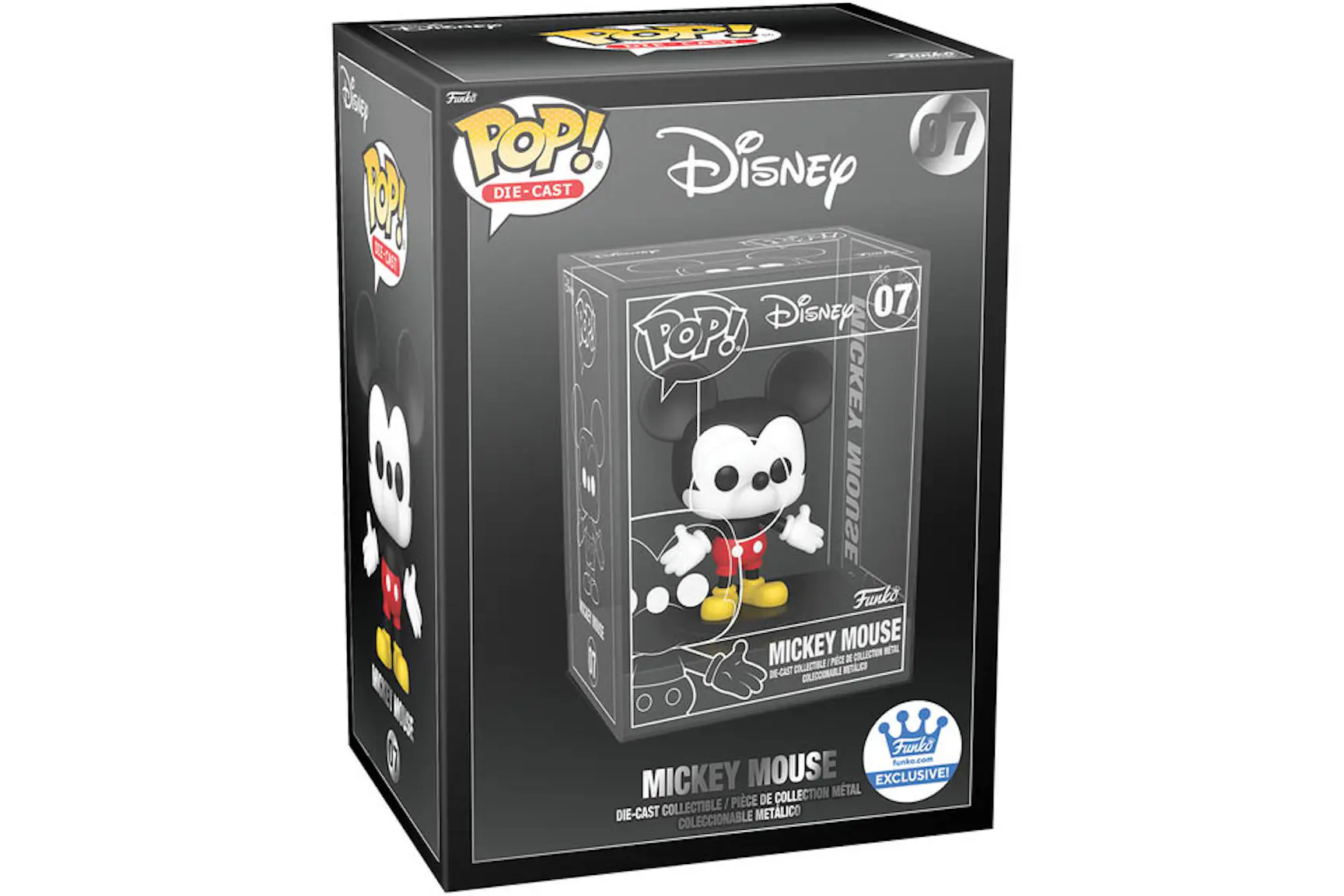 Funko Pop! Die-Cast Disney Mickey Mouse Funko Shop Exclusive Figure #07 ...