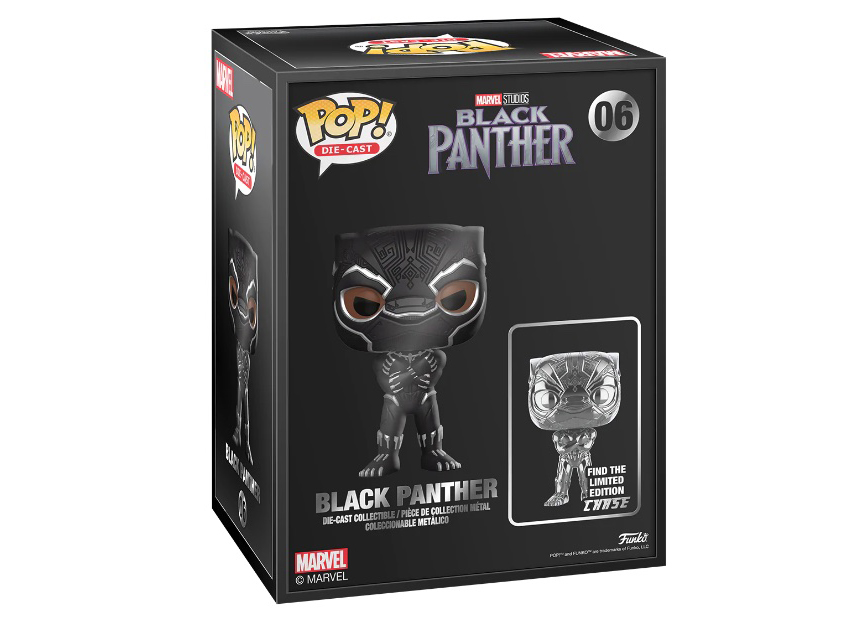Funko Pop! Die-Cast Marvel Studios Black Panther Chase Edition