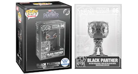 Funko Pop! Die-Cast Marvel Studios Black Panther Chase Edition Funko Shop Exclusive Figure #06