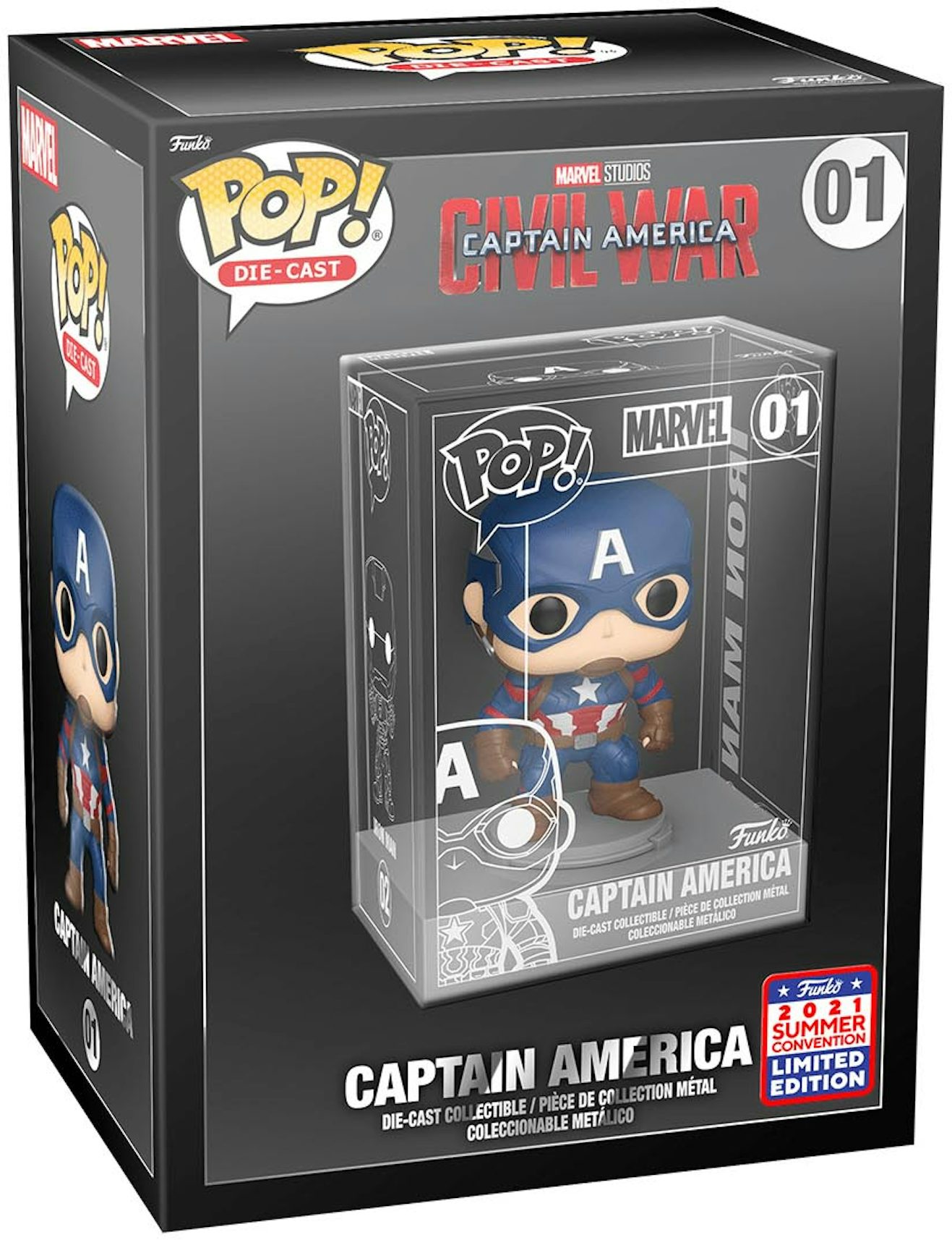 Captain America With Case (Marvel Infinity Saga) Art Series Funko Pop! –  Collector's Outpost