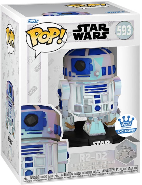 lovende få øje på Forkorte Funko Pop! Disney 100 Star Wars R2-D2 Facet Funko Shop Exclusive Figure  #593 - US