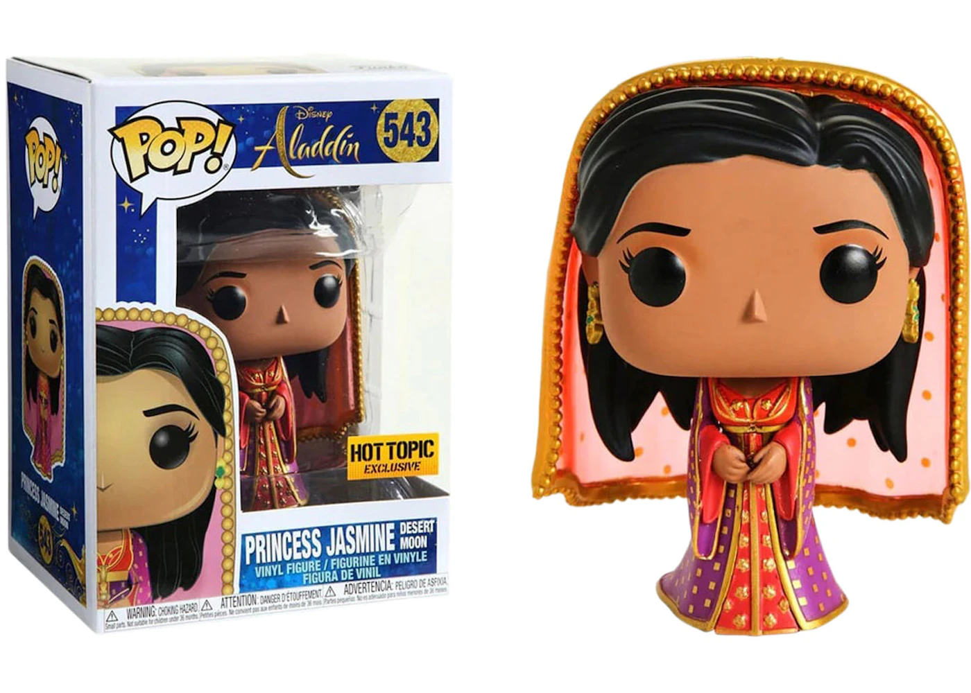 Alfombra Estados Unidos Cayo Funko Pop! Disney Aladdin Princess Jasmine Hot Topic Exclusive Figure #543  - ES