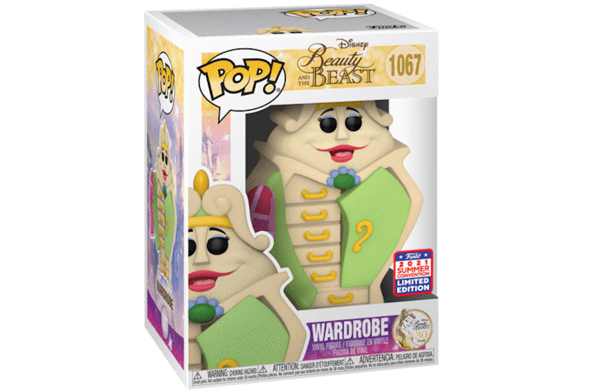Funko Pop! Disney Beauty And The Beast Wardrobe 2021 Summer Convention Exclusive Figure #1067