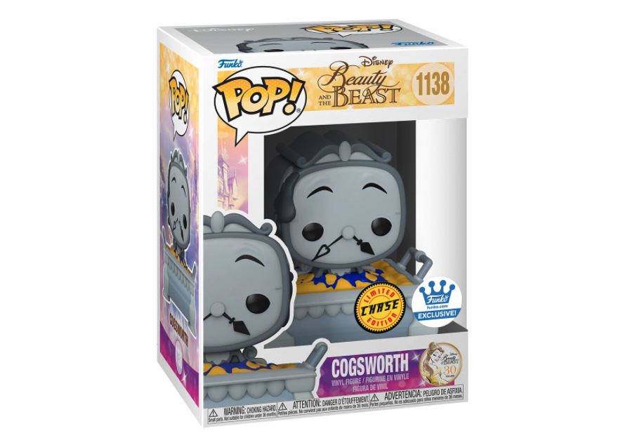 Funko Pop! Disney Beauty and The Beast Cogsworth Chase Funko Shop