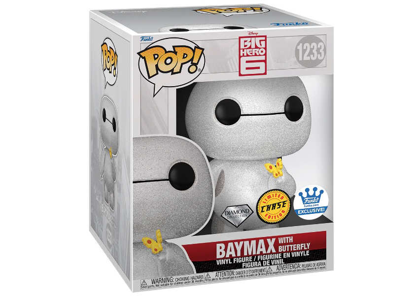 Funko Pop! Disney Big Hero 6 Baymax with Butterfly Diamond Collection Chase  Edition Funko Shop Exclusive Figure #1233