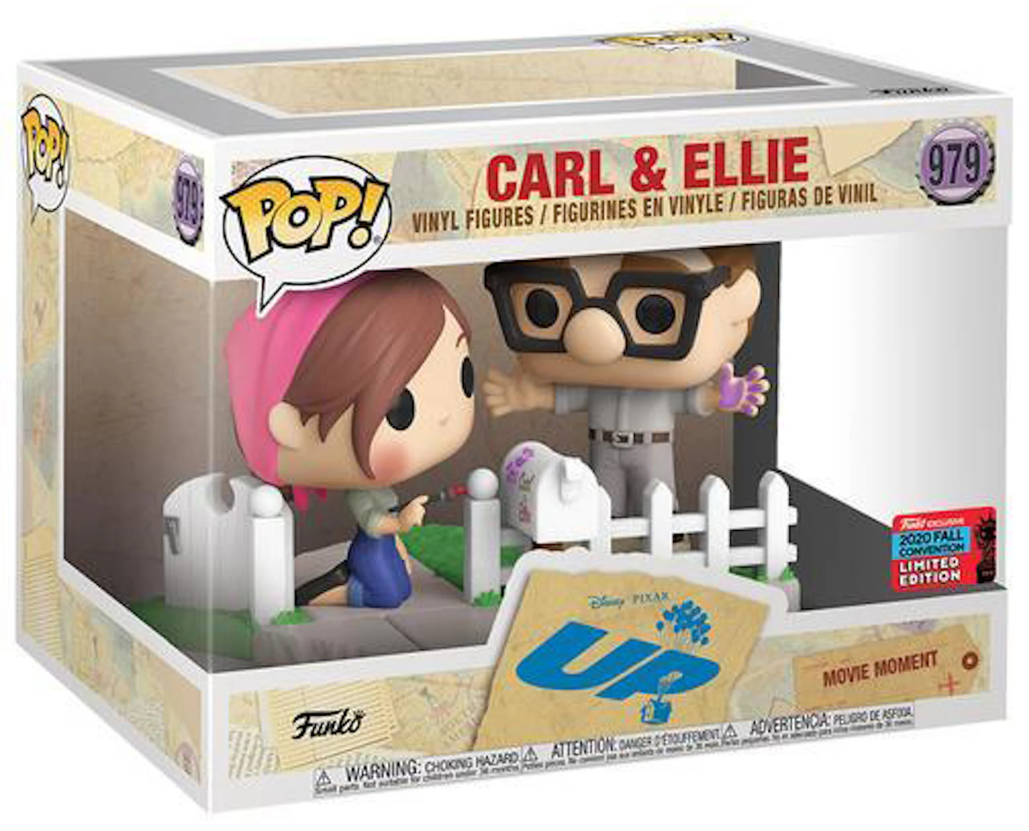 Disney UP Carl and Ellie 2 Pack exclusive 979 Moment Funko Pop! Vinyl –  Tall Man Toys & Comics