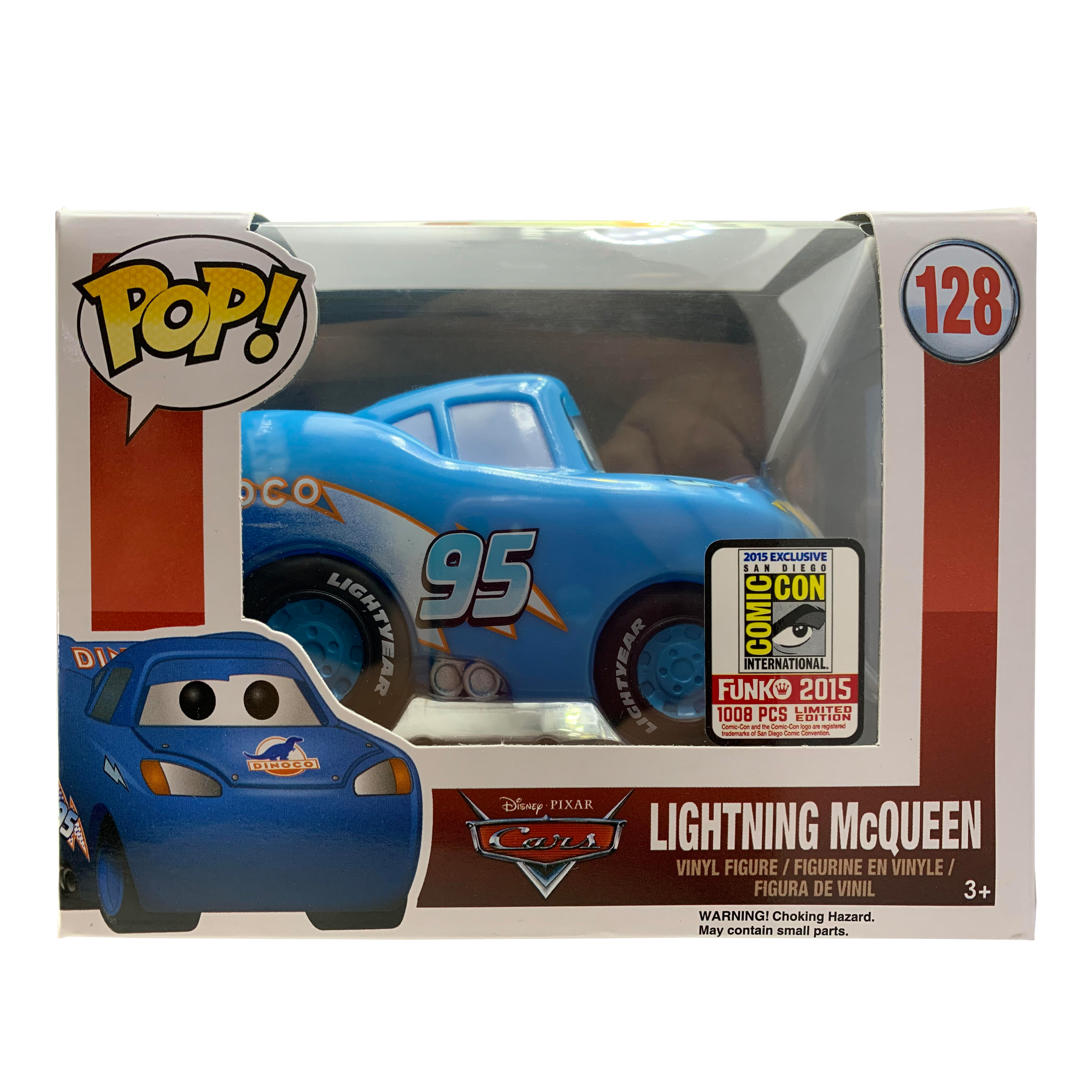 Funko Pop! Disney Cars Lightning McQueen SDCC Figure #128 - CN