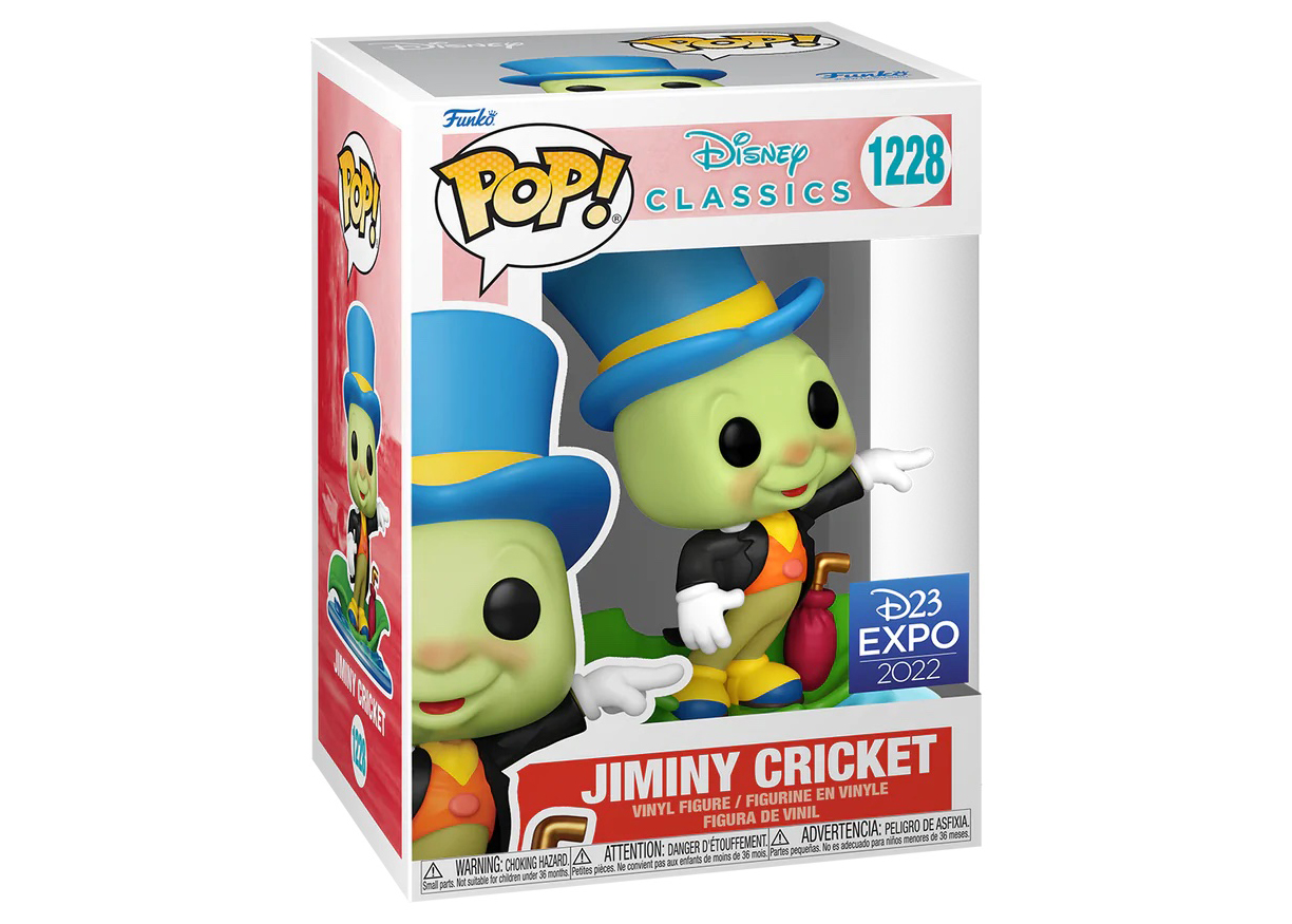 Funko Pop! Disney Classics Jiminy Cricket 2022 D23 Expo Exclusive