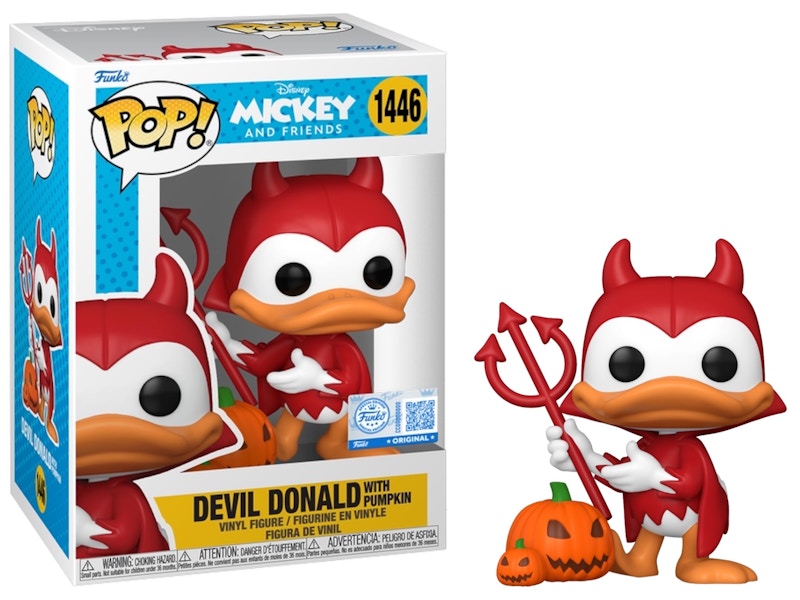 Funko Pop! Disney: Devil Donald with Pumpkin (Exclusive/Sticker) Figure #1446