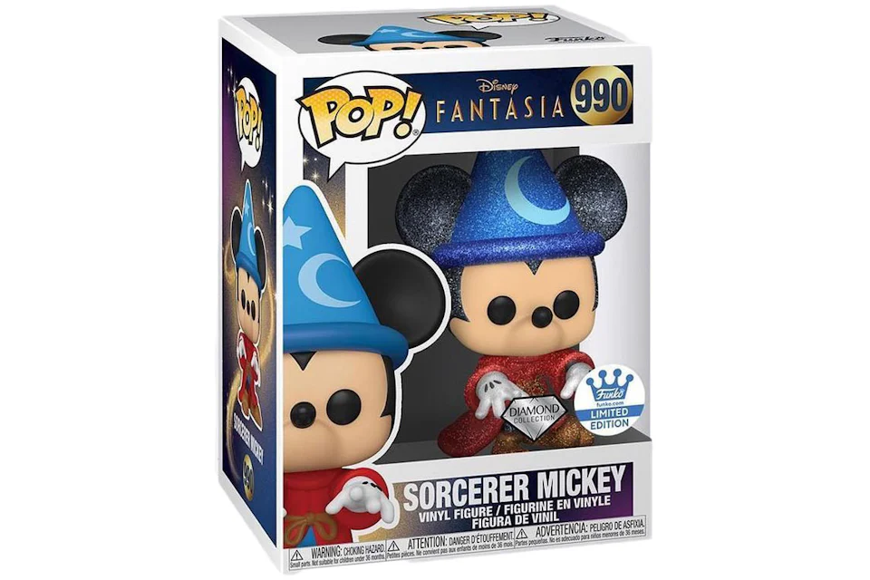 Funko Pop! Disney Fantasia Sorcerer Mickey (Diamond Collection) Funko Exclusive Figure #990
