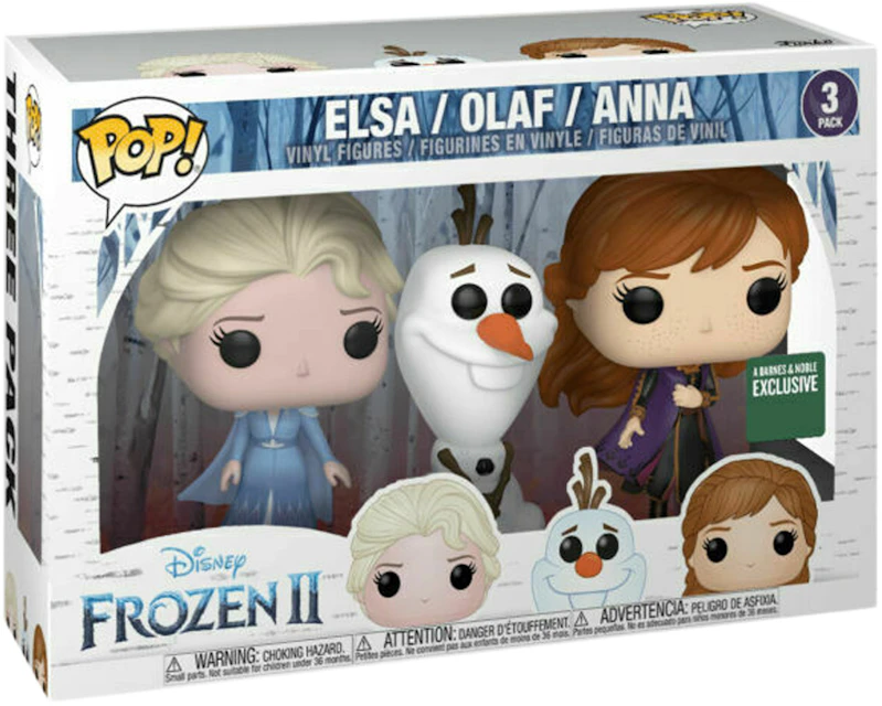 Disney Frozen II / Olaf / Anna Barnes & Noble Exclusive 3 Pack - US