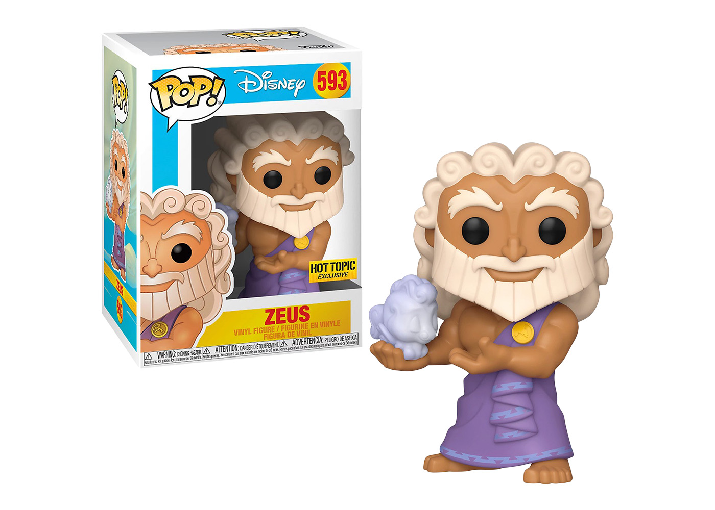 Funko Pop! Disney Hercules Zeus Hot Topic Exclusive Figure #593 - US