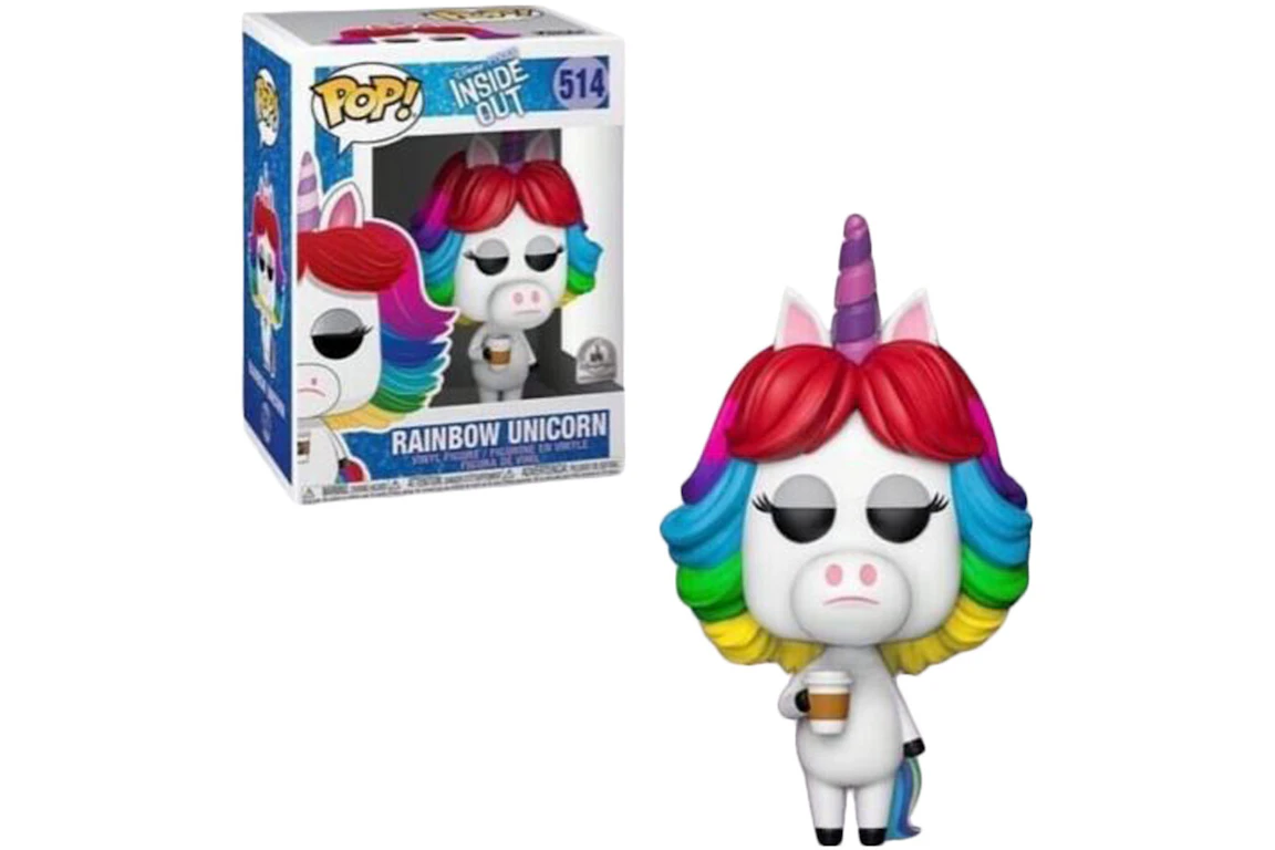 Funko Pop! Disney Inside Out Rainbow Unicorn Disney Parks Exclusive Figure #514
