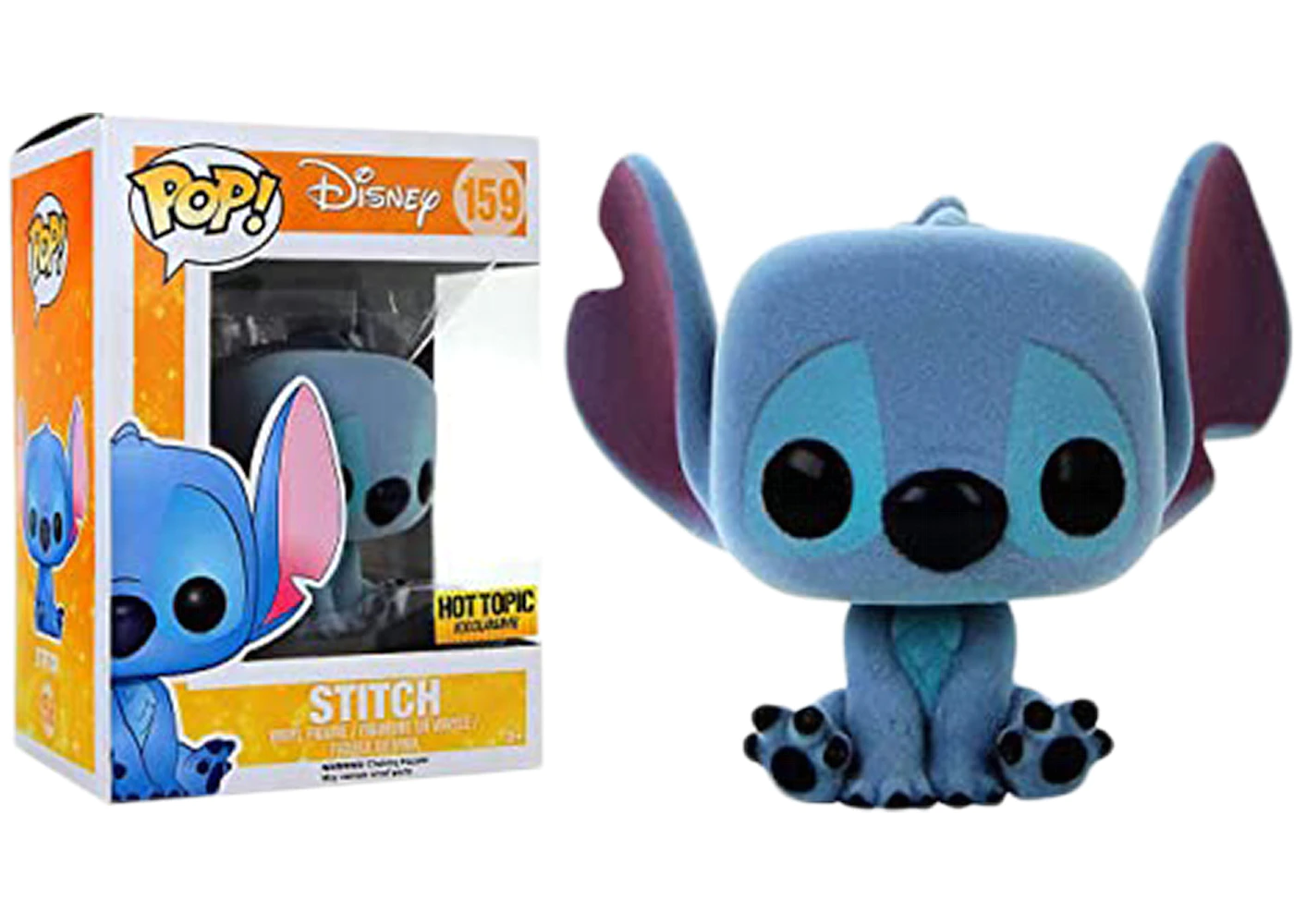 Funko Pop! Disney Lilo & Stitch Stitch (Flocked) Hot Topic Exclusive Figure  #159 - US