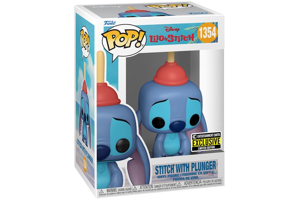 Funko Pop! Disney Lilo & Stitch (Stitch with Plunger) Entertainment Earth  Exclusive Figure #1354 - US