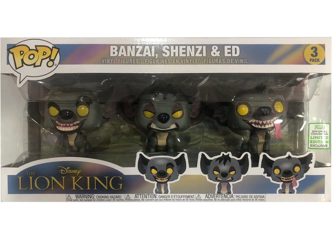 Funko Pop Disney Lion King Banzai Shenzi Ed Spring Convention Edition 3 Pack Us Funko Pop Disney Lion King Banzai Shenzi Ed Spring Convention Edition 3 Pack Us