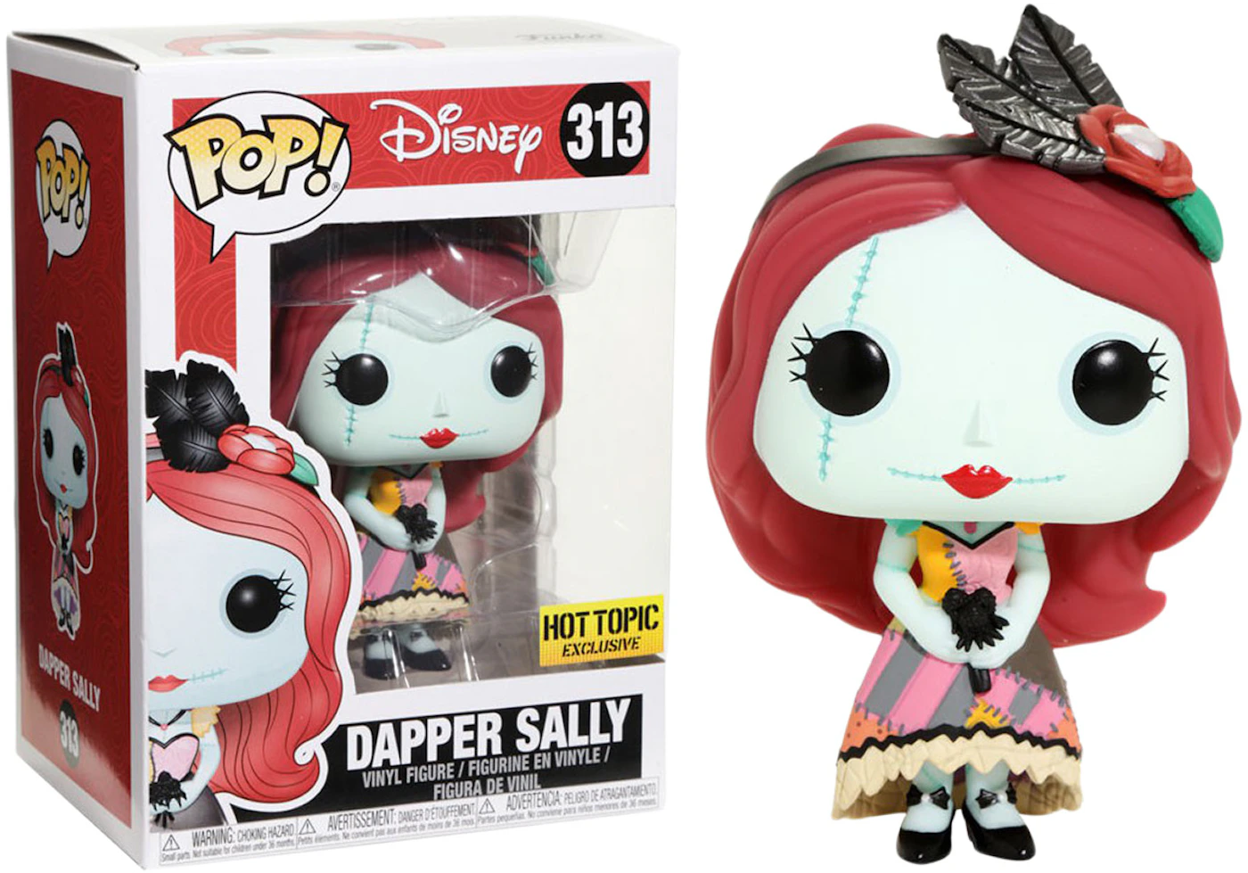 Sally (Blacklight) Funko POP Figur Schlüsselanhänger Disney