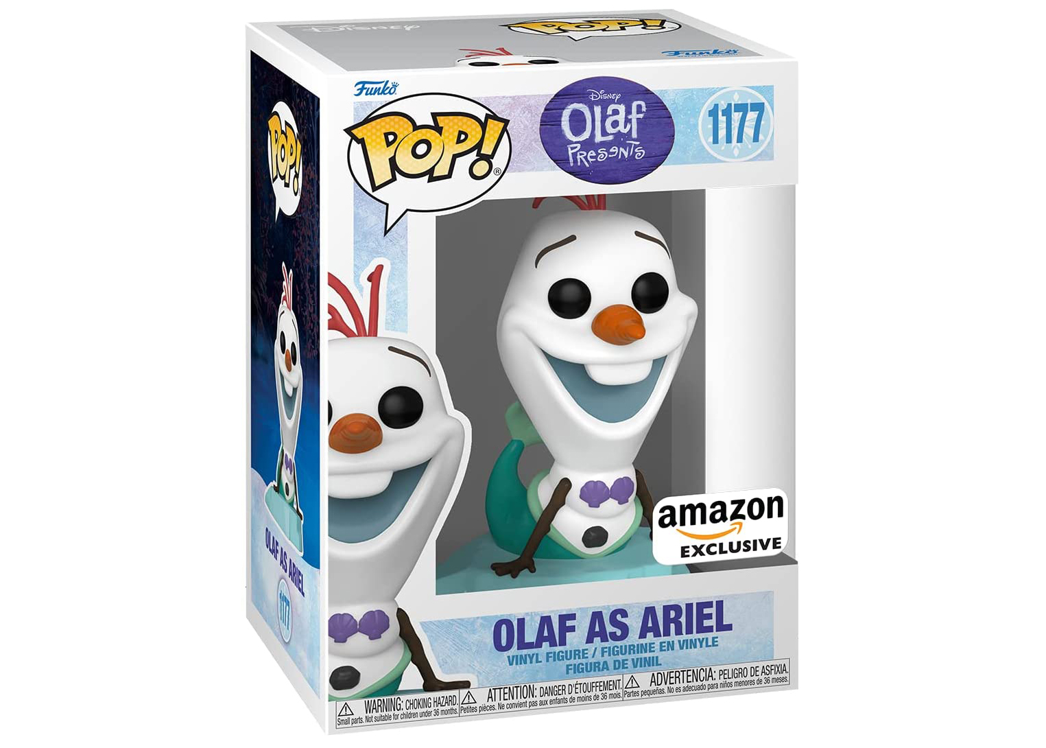 Funko Pop! Disney Olaf Presents: Olaf as Ariel Amazon Exclusive 