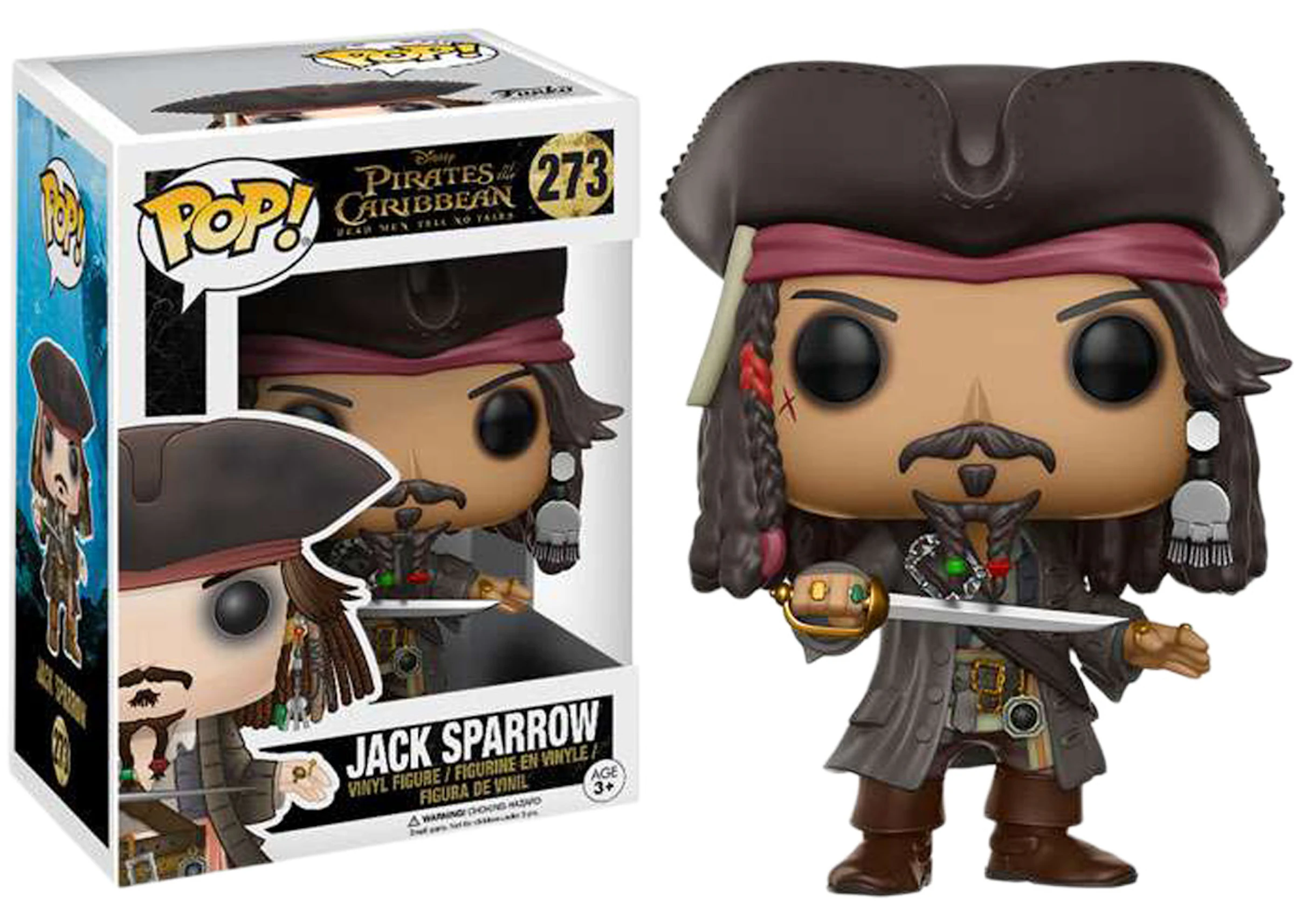 Funko Pop! Disney Pirates of the Caribbean Dead Men Tell No Tales Jack  Sparrow Figure #273 - US