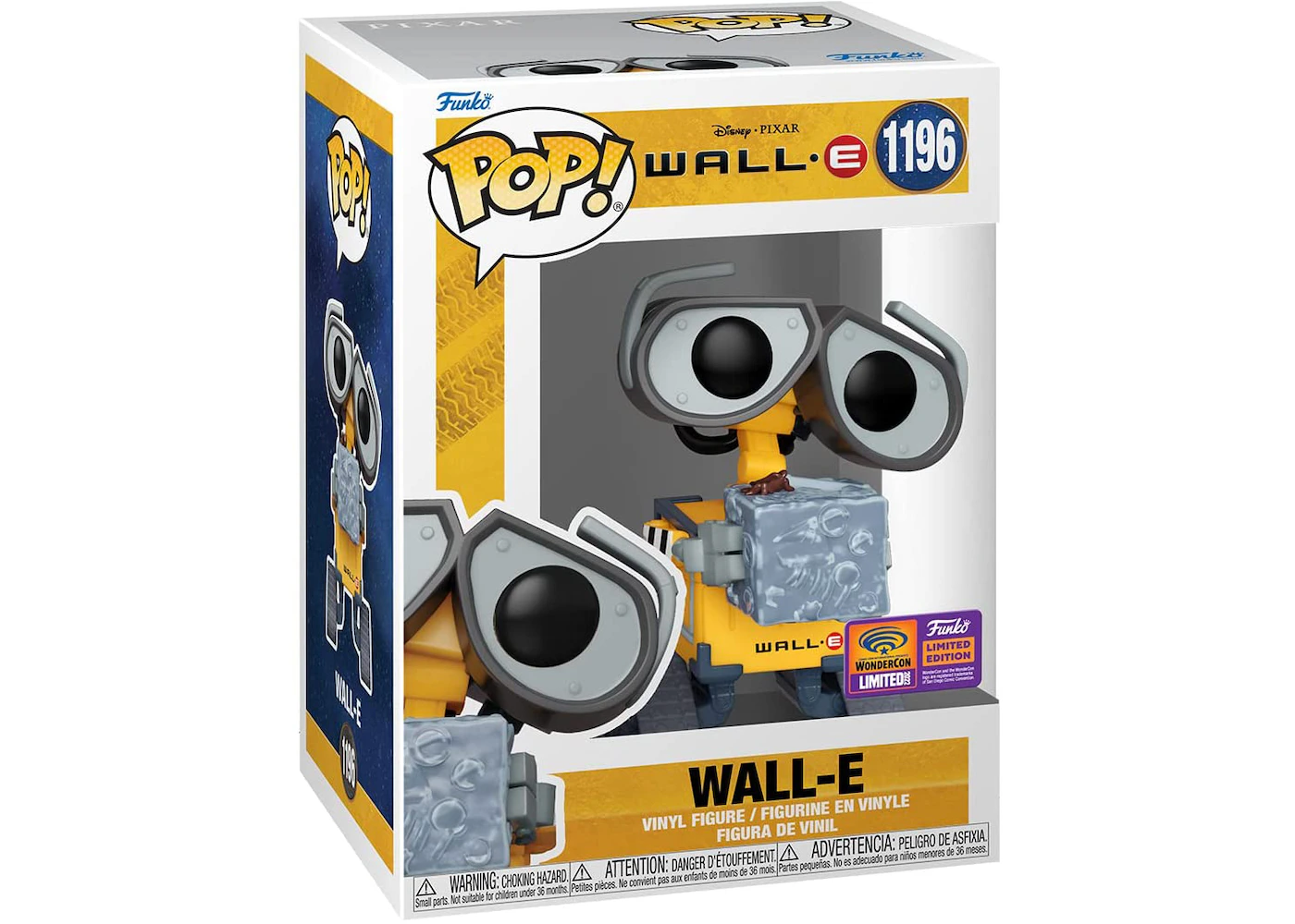 Funko Pop! Disney Pixar Wall-E 2022 Limited Edition WonderCon Exclusive  Figure #1196 - US