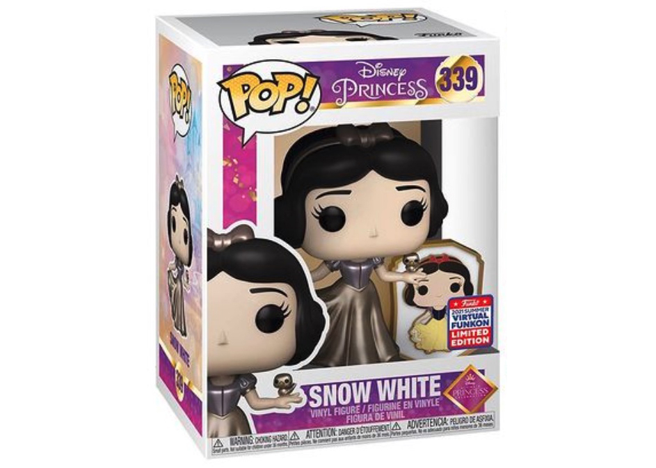 Funko Pop! Disney Princess Snow White (Pop and Pin) 2021 Summer Virtual  Funkon Exclusive Figure #339