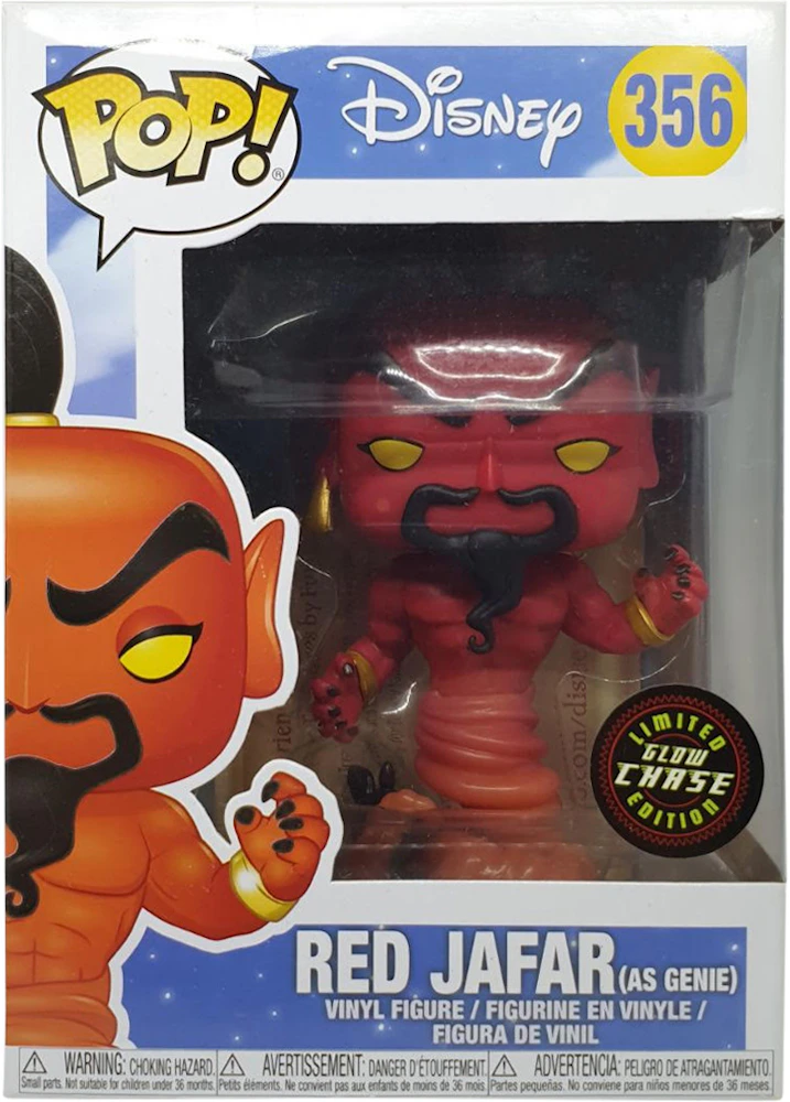 Fahrenheit hjul svale Funko Pop! Disney Red Jafar (as Genie) (Glow) (Chase) Figure #356 - US