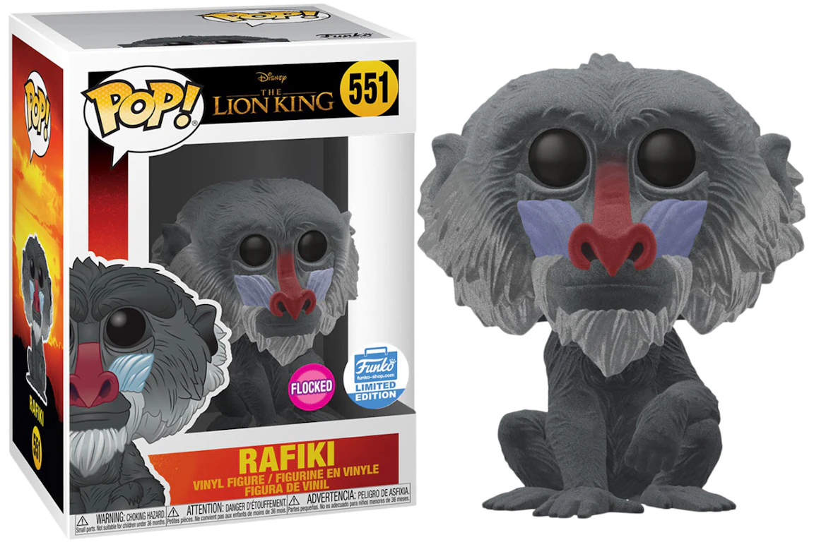 Funko Pop! Disney The Lion King Rafkiki (Flocked) Funko Shop Exclusive Figure #551