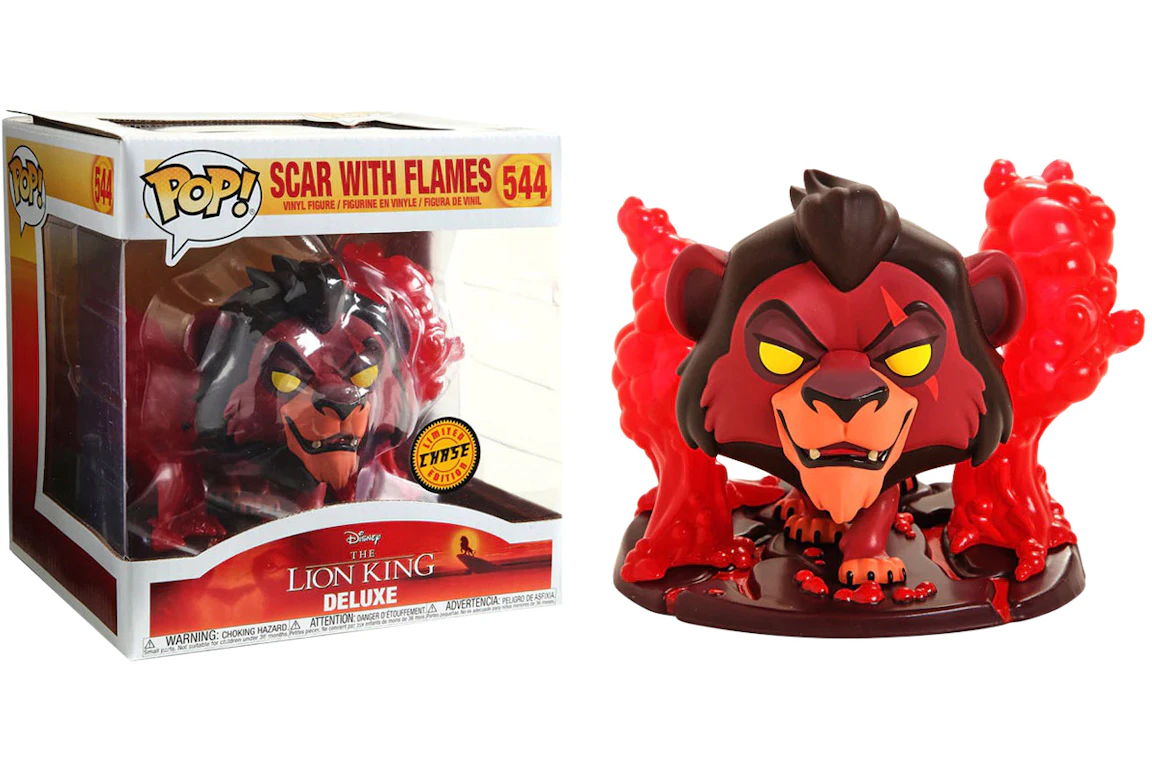 Funko Pop! Disney The Lion King Scar with Flames (Red) Chase Hot Topic Exclusive Figure #544