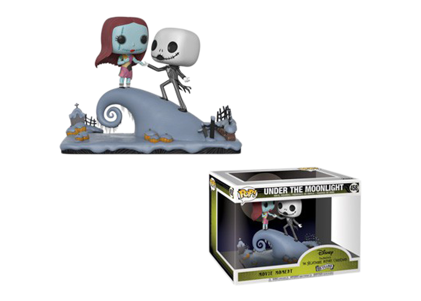 Funko Pop! Disney The Nightmare Before Christmas 25th Anniversary Under the  Moonlight Movie Moments Figure #458