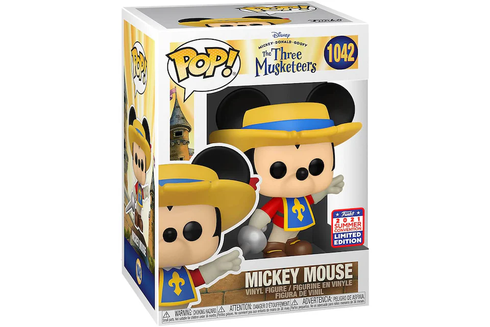 Funko Pop! Disney The Three Musketeers Mickey Mouse 2021 Summer Convention Exclusive Figure #1042