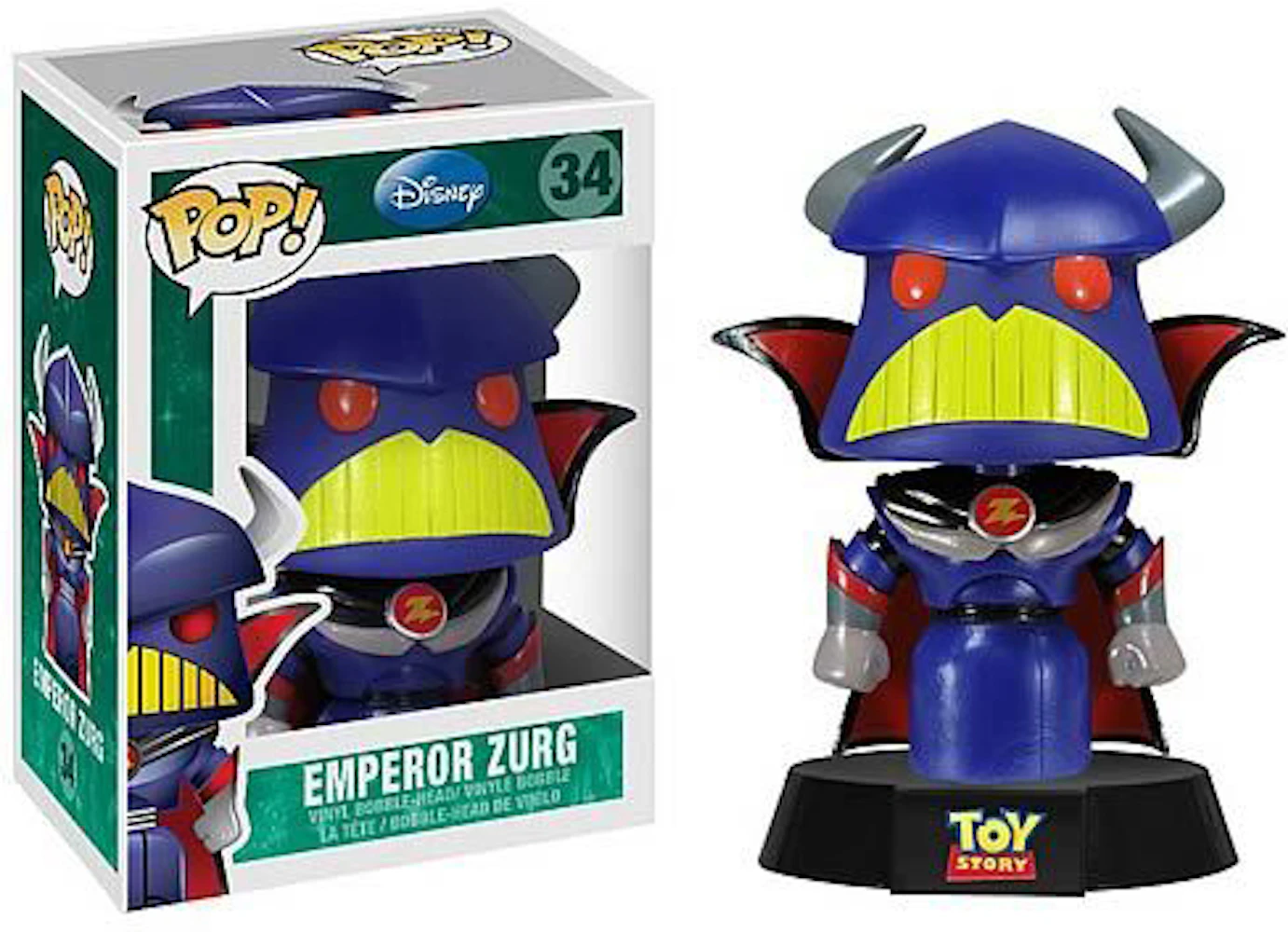 Disney Series 3 Toy Story Emperor Zurg #34 FUNKO POP OOB Loose Flawed