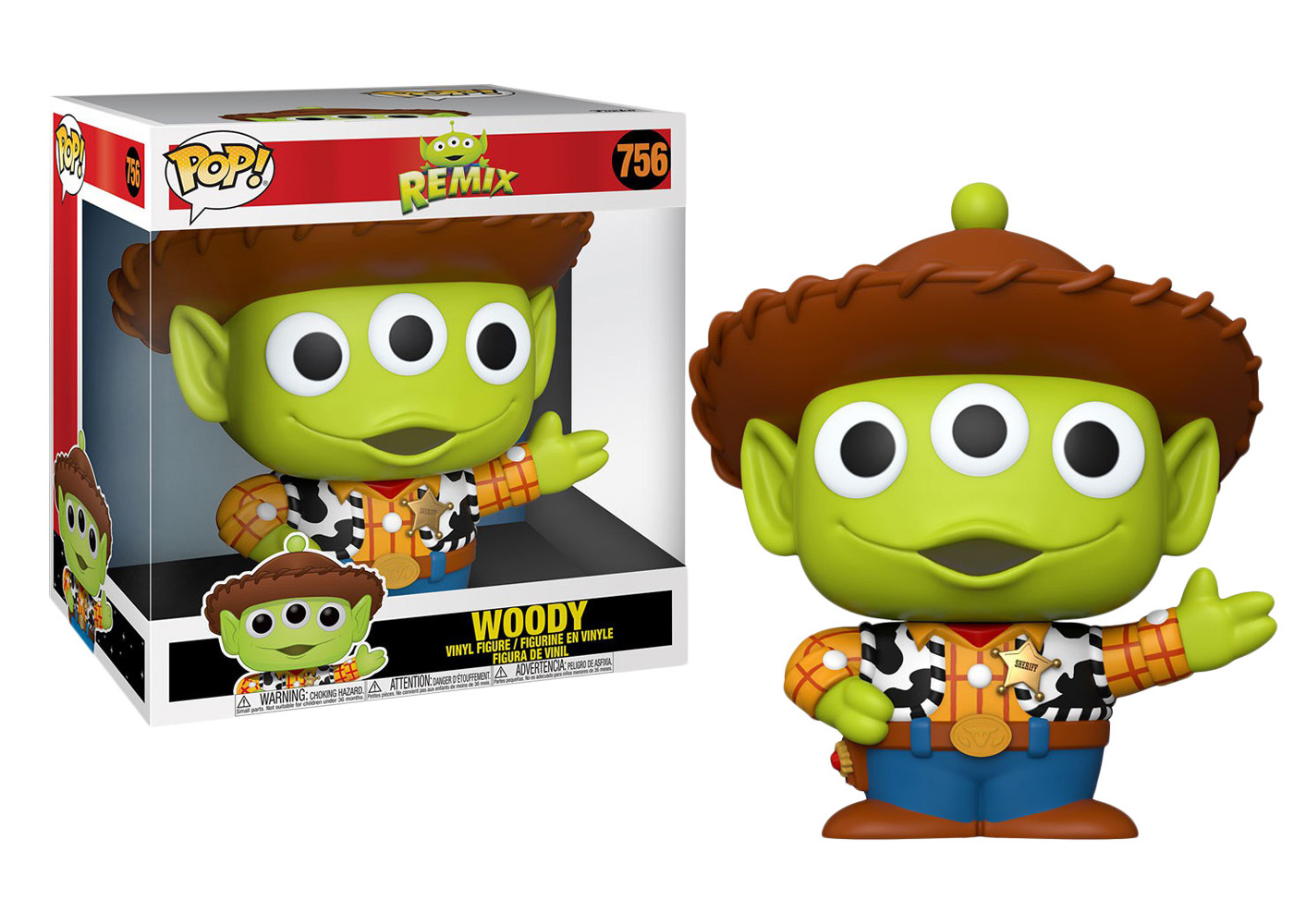Funko Pop! Disney Toy Story Woody (Alien) 10 Inch Figure #756 - JP