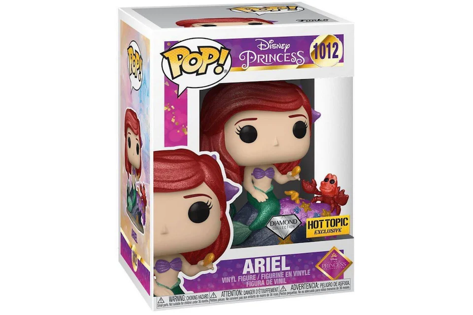 Funko Pop! Disney Ultimate Princess Diamond Collection Ariel Hot Topic Exclusive Figure #1012