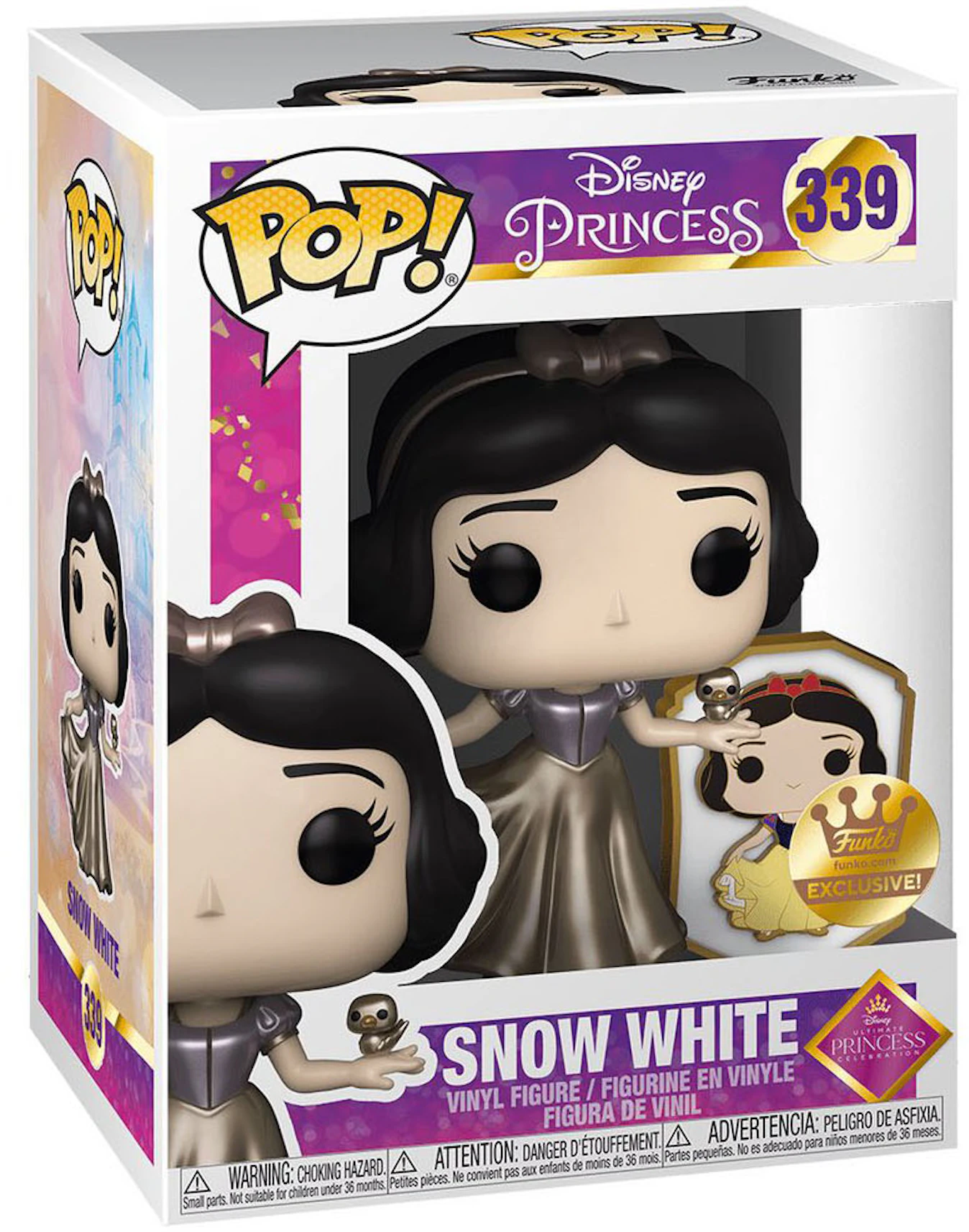 carrera noche partícipe Funko Pop! Disney Ultimate Princess Snow White (Pop and Pin) Funko Shop  Exclusive Figure #339 - ES