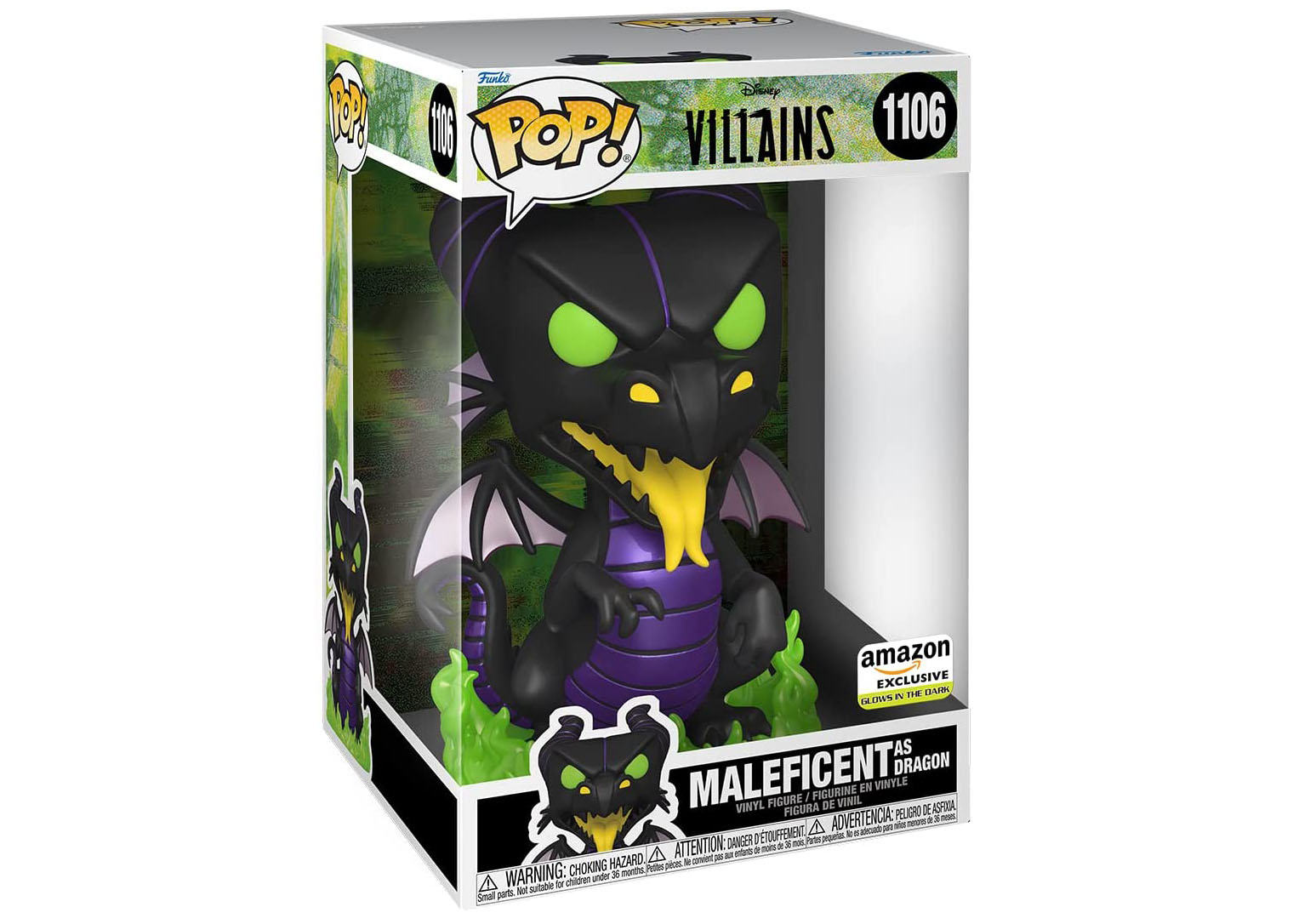 Funko Pop! Disney Villains Maleficent as Dragon GITD 10 Inch