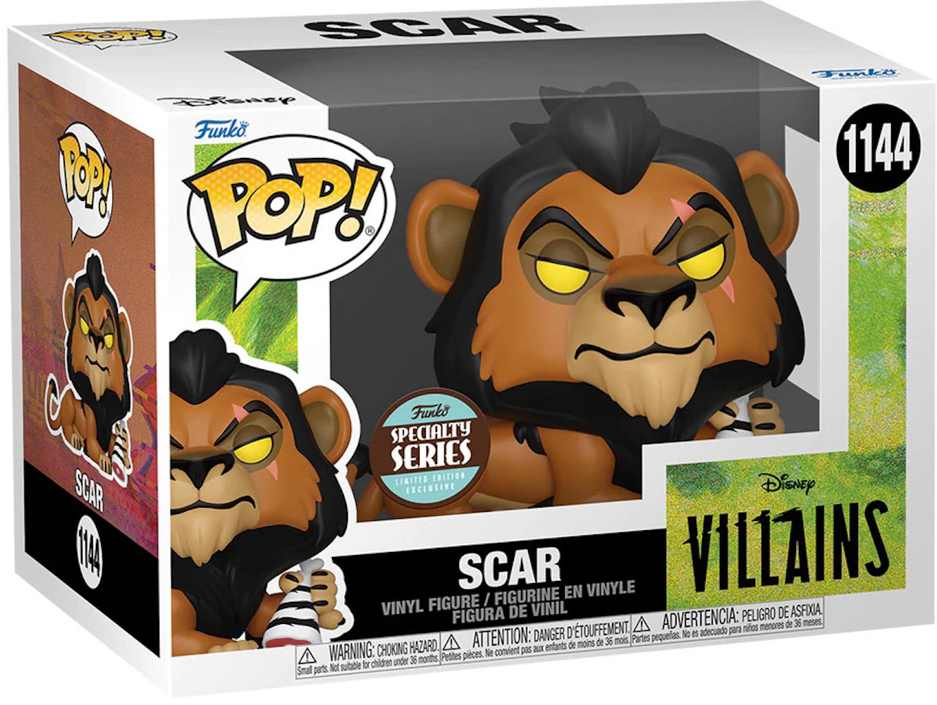 Funko Pop! Disney Villains The Lion King Scar Specialty Series ...