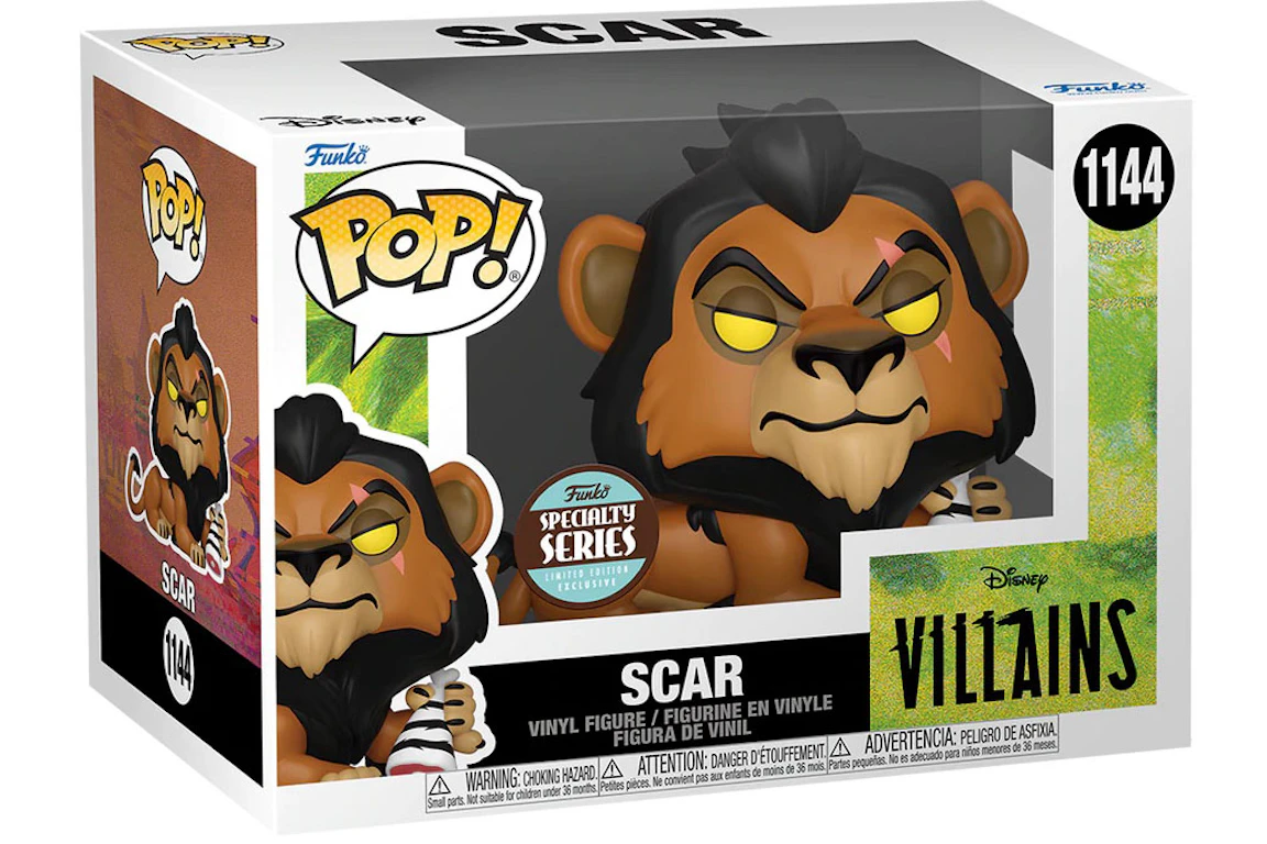 Funko Pop! Disney Villains The Lion King Scar Specialty Series Exclusive Figure #1144