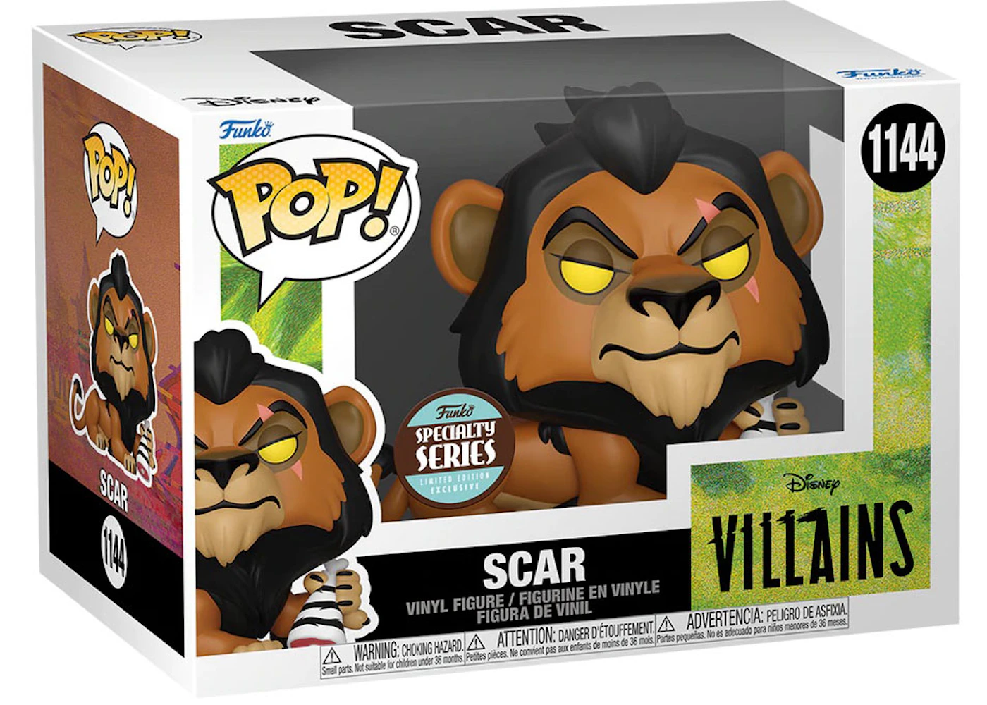 Funko Pop! Disney Villains The Lion King Scar Specialty Series Exclusive #1144 - JP