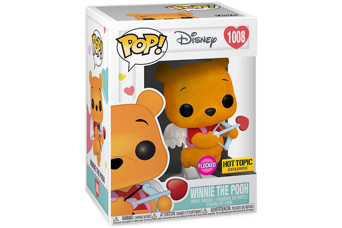 Funko Pop! Disney Winnie The Pooh (Valentines Day) Flocked Hot Topic Exclusive Figure #1008