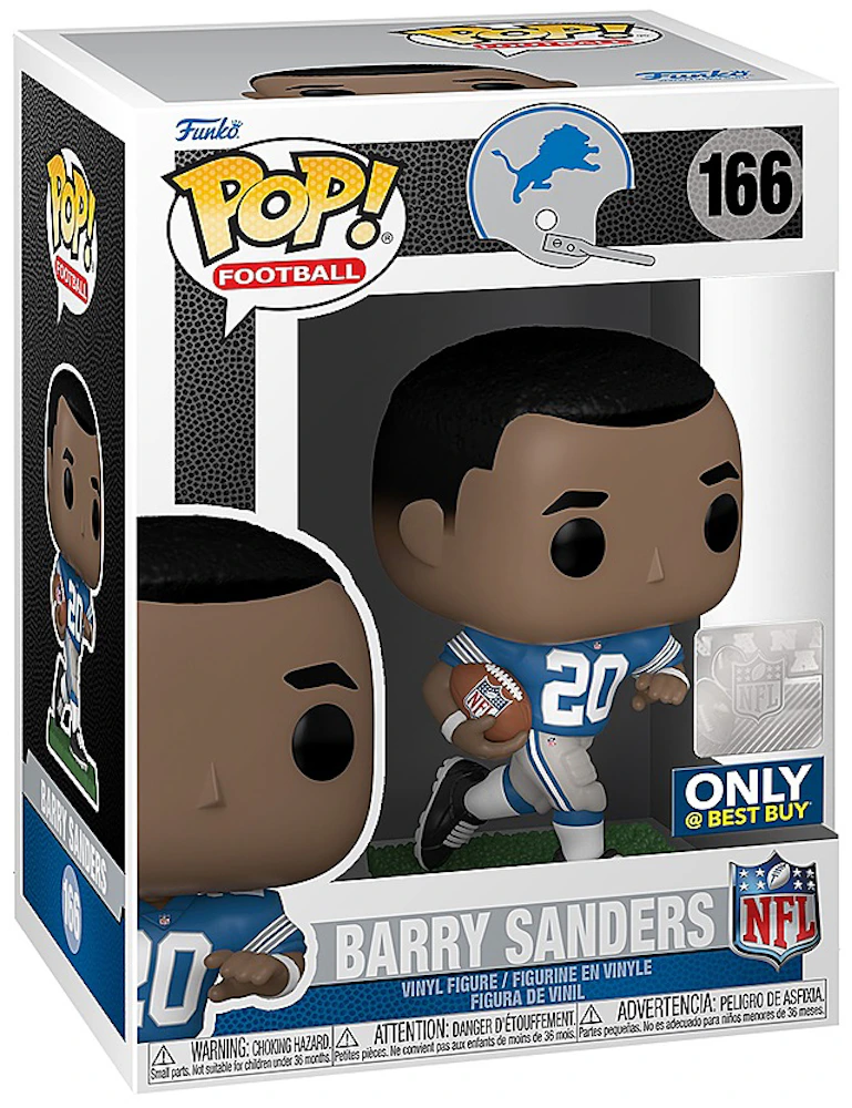Funko Pop! Football Detroit Lions Barry Sanders Best Buy Exclusive Figure  #166 - FW21 - US